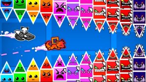 Гонка на ЛЕСТНИЦЕ СЛОЖНОСТЕЙ в Geometry Dash