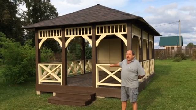 ОТЗЫВ заказчика беседка Парижская 3,0. Мастерская Беседок. смотреть онлайн