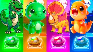 КОМАНДА ЗЕЛЕНЫХ ДИНОЗАВРОВ vs КОМАНДЫ ОРАНЖЕВЫХ 138 серия | МУЛЬТФИЛЬМЫ ДИНОЗАВРЫ в Tiles Hop