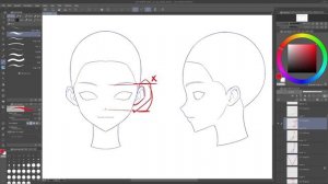 03-2.Drawing proportions and facial shapes in anime to semi-realistic styles