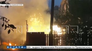 В аномальную жару в садовом товариществе устроили фаер-шоу