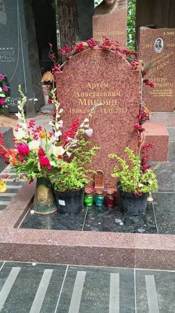 Установлен памятник сыну Стаса Намина Артему, убитого  старшим сводным братом