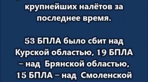 155 дронов за ночь: ПВО отразило массированную атаку беспилотников ВСУ