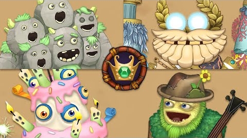 Остров Золота - Все Монстры, Песни и Анимации (My Singing Monsters, Мои Поющие Монстры)
