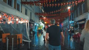 Rainy London 2025 | West End Summer Night Walk | 4K HDR London Rain Walk 2025