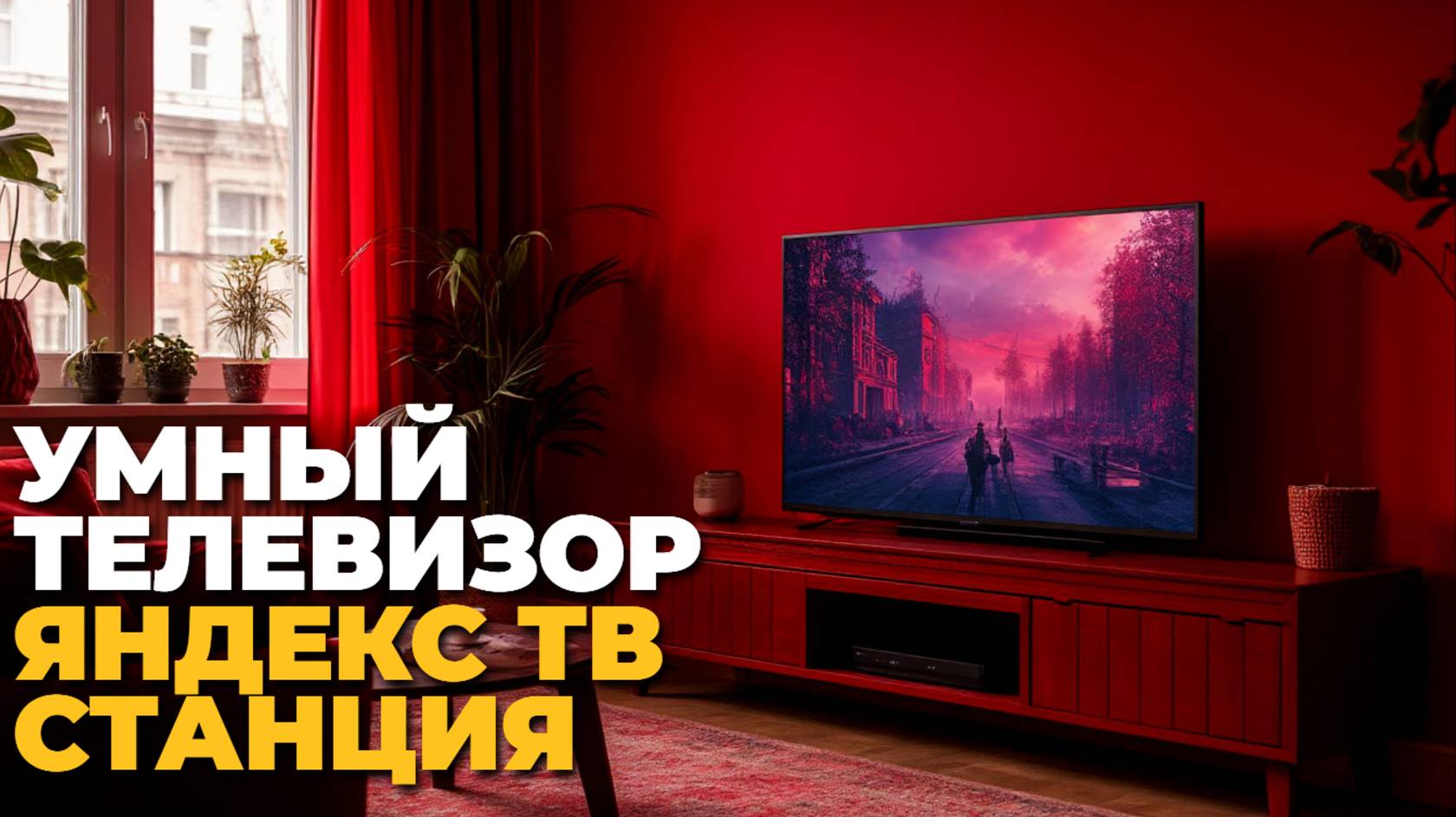 Яндекс ТВ Станция 2-го поколения 55’’ с Алисой — умный телевизор для всей семьи! 📺🤖