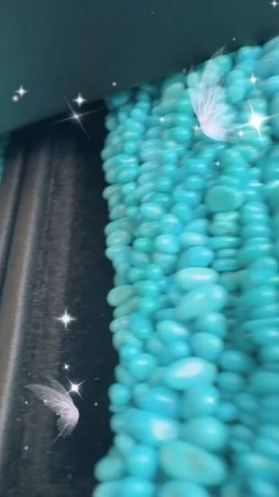 20250711-8 Sleeping Beauty Turquoise Freeform Strand: Flowing Blues Puzzle Around the Neck