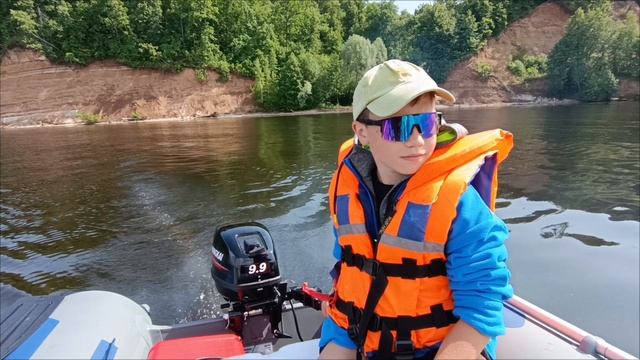 Посвящение сына в водномоторники. Покатушки с сыном. смотреть онлайн