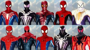 ГЕЙМПЛЕЙ С МОДАМИ НА ВСЕ КОСТЮМЫ ЧЕЛОВЕКА ПАУКАН В Marvel Spider Man 2