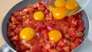 Таких вкусных яиц я еще никогда не ел!🔝2 рецепта яиц с помидорами на завтрак