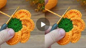 Цветочек крючком #вязаниекрючком #всевжизнисвязано