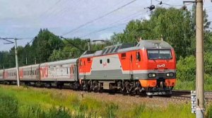 ПРОЕХАЛО ЧЕТЫРЕ ПАССАЖИРСКИХ ПОЕЗДА остальные грузовые поезда!