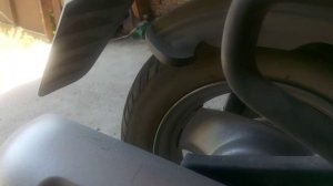 Поменял колёса на новые спортивные  на скутере
