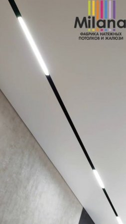 🏠Комбинация из профиля Euro-теневой ПВХ и системы освещения Трек 25 от LumFer ...