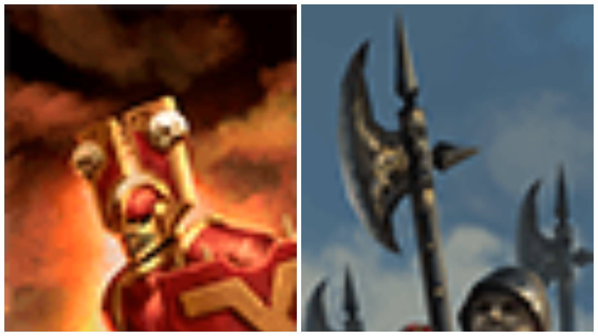 Сравнение отрядов Тотал вар вархаммер 3 : воины хаоса кхорна VS  алебардисты + бонус