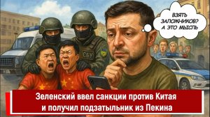 Зеленский ввел санкции против Китая и получил подзатыльник из Пекина