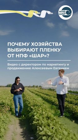 Почему хозяйства выбирают плёнку от НПФ «Шар»? ⚒️