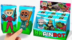 Paper DIY💖 UNBOXING BRAINROT_ SQUID GAME 3 MYSTERY BOX _ Tung Tung Tung Sahur, Balenciaga Capuchina
