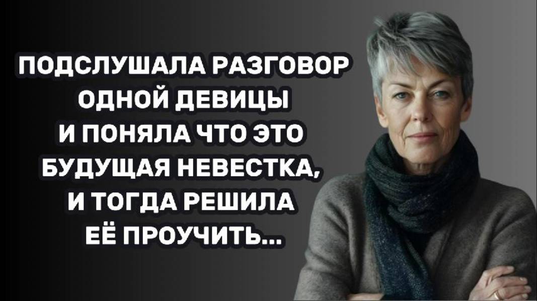 ИСТОРИИ ИЗ ЖИЗНИ: ПОДСЛУШАЛА РАЗГОВОР ОДНОЙ ДЕВИЦЫ И ПОНЯЛА ЧТО ЭТО БУДУЩАЯ НЕВЕСТКА, И ТОГДА РЕШИЛА