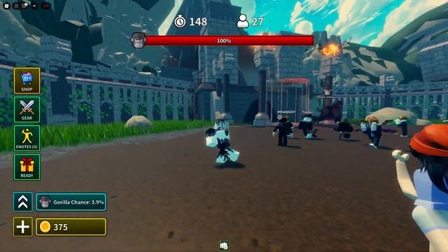 ГОРИЛЛА ПРОТИВ ЛЮДЕЙ  Gorilla vs Humans ROBLOX Роблокс [10+]