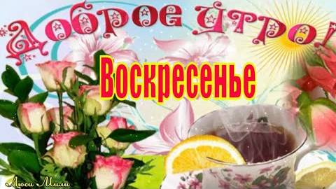 Воскресенье Доброе Утро ! Красивая Песня ! С Добрым Утром воскресного дня Музыкальная открытка