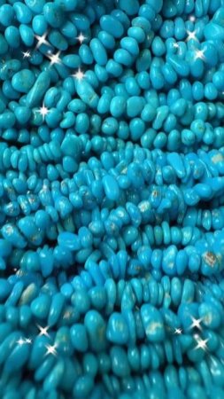 20250712-7 Turquoise Freeform Bead Strand: Magic Strand to Unlock Mysterious Blues