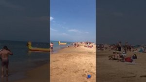 Анапа станица Благовещенская. Море. Пляж июль 2025 год