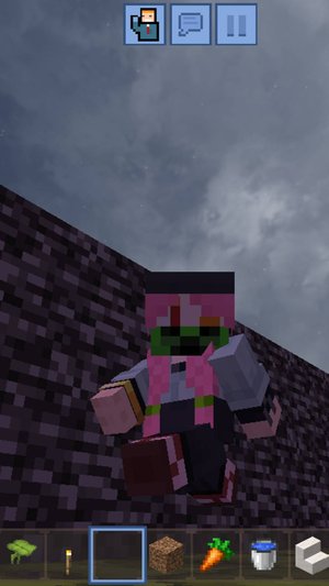 Бегу по плиткам которые можно провалиться (Minecraft)