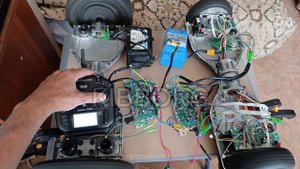 №94 Комплект для создания наземного дрона 4WD из гироскутеров и ELRS Raduomaster XT12