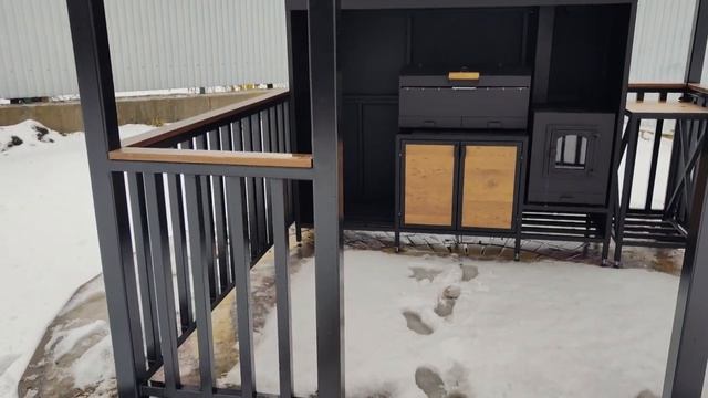 Мангальный комплекс с беседкой