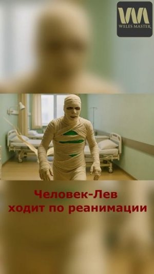 Эксклюзив "ЧЕЛОВЕК-ЛЕВ" ходит по реанимации