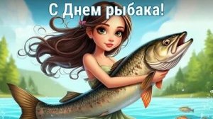 С днём рыбака. 🧜Музыкальная открытка поздравление.
