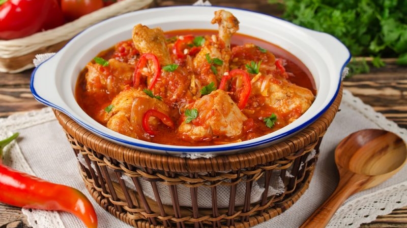 Чахохбили из курицы. Простой и быстрый рецепт