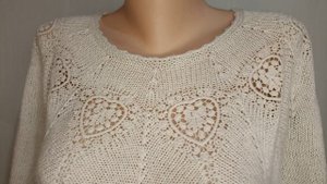 Туника спицами с кружевными мотивами, обзор