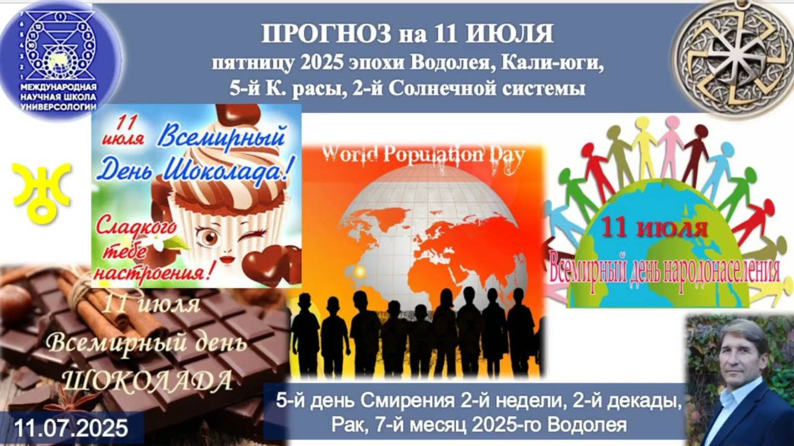 ПРОГНОЗ на 11 ИЮЛЯ, пятницу (Смирение) 2025 эпохи Водолея, Кали-юги, 5й К. расы,2й Солнечной системы