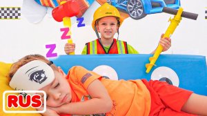 Влад и Ники. Веселая история о том, как Ники не дают спать! Видео для детей.