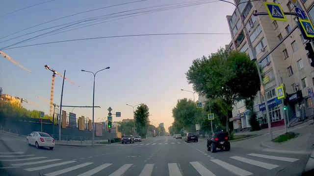Тюмень с видеорегистратора: реальное движение по улицам города