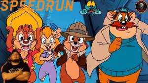 Обзор на Speedrun( 9m 44s 660ms) ►Мировой рекорд►Chip 'n Dale Rescue Rangers 2