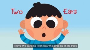 I have two eyes so I can see and a nose to smell.