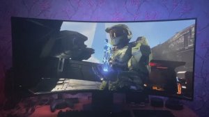 Шикарный игровой монитор LG UltraGear 45GS95QE-B: Halo Infinite