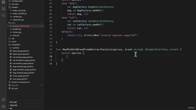 75 - Creating a New factory function for pet with embedded breed