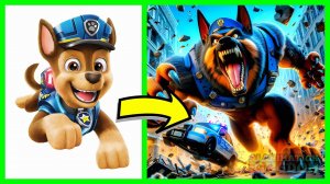 ЧТОО! Весь Щенячий Патруль Но Они Монстры Гиганты!