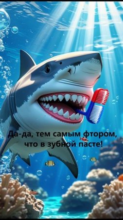 Почему у акул нет кариеса? Ответ удивит! 🦈🪥#интересно #наукапростымисловами #животные