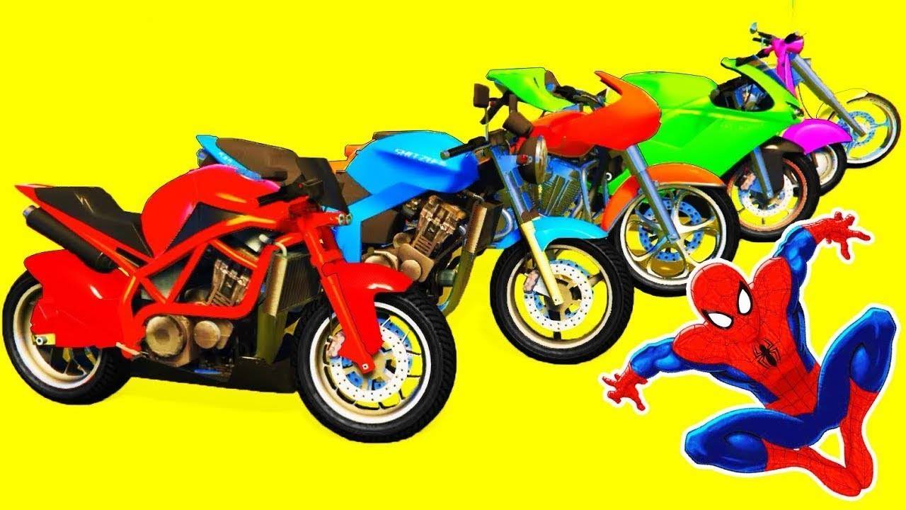 Мультики для малышей про мотоциклы и супергероев, мультики для детей.