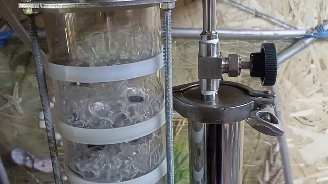 Ректификация на Домспирт с нижним узлом отбора хвостов.