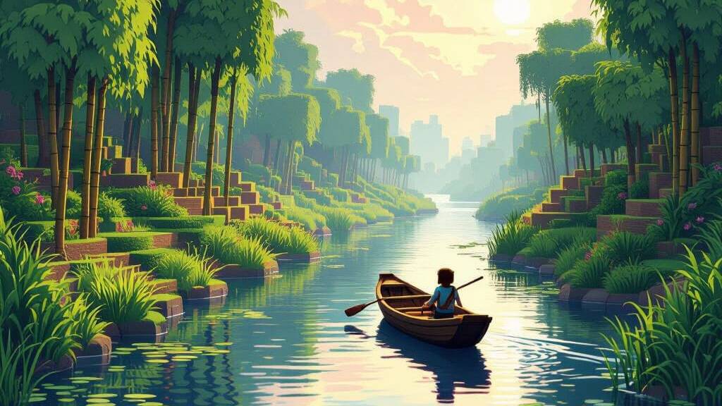 🛶 Бамбуковое путешествие по реке