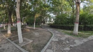 Бэйху парк летом в 6 утра дорожки, Китай, Манчжурия 2025