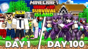 Мы выжили 100 ДНЕЙ в ПУСТЫНЕ в режиме ХАРДКОР MINECRAFT EP 1
