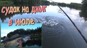 Хороший клёв судака, на силиконовые приманки, в июле! Рыбалка на спиннинг, с лодки, в середине лета!