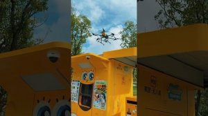 Дроновое кафе в китайском парке